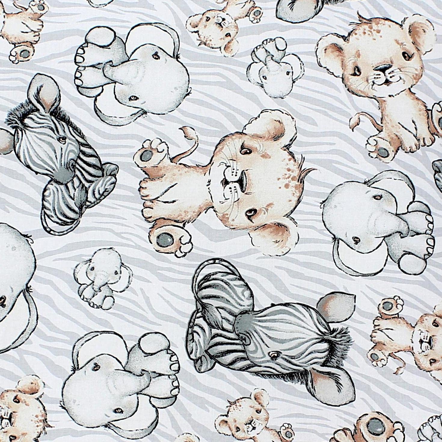 TupTam Colchón para Cambiador para Bebés Niños y Niñas, Safari/León/Marrón/Hojas/Verde, 70 x 50 cm — view 55