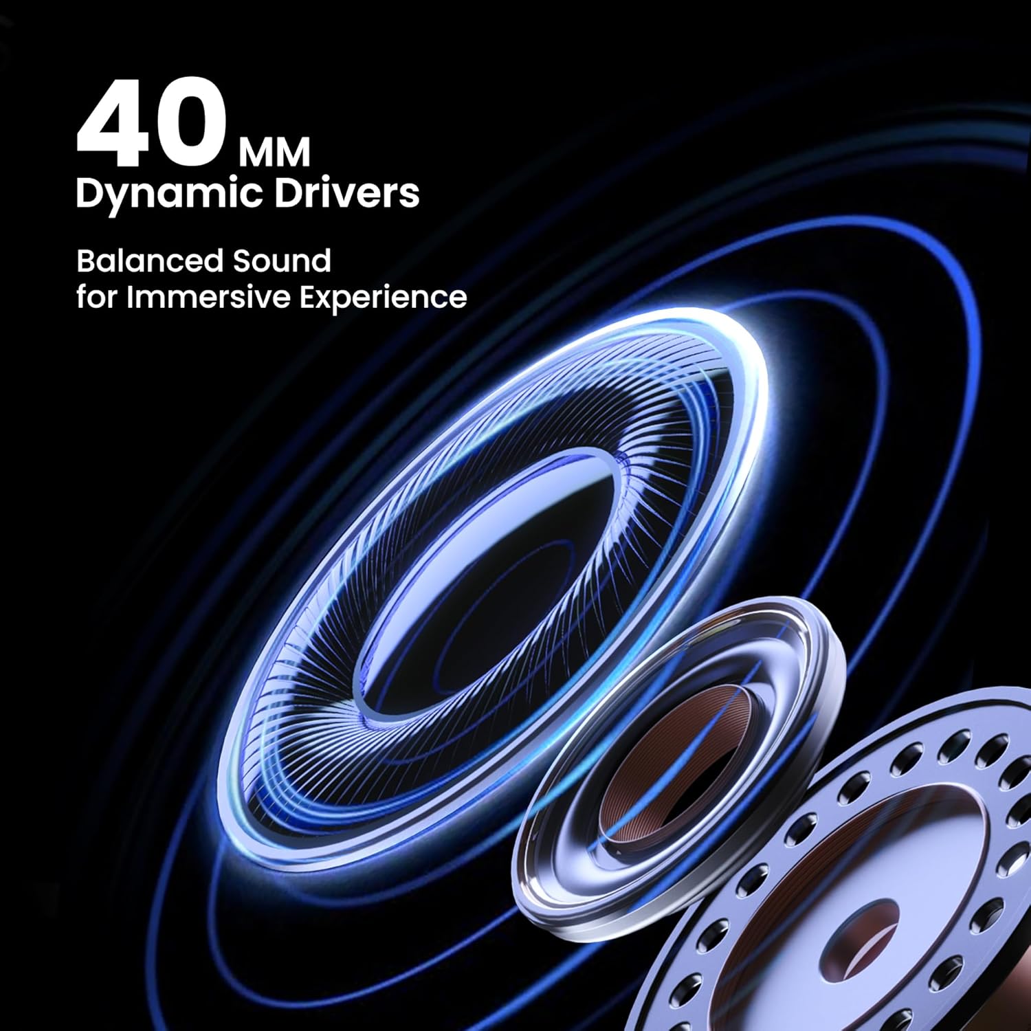 KIWI design Audio Head Strap with Battery for Meta/Oculus Quest 3/3S, K4 Duo DualFast Charging Headset, VR Accessories with Balanced Design for Enhanced Sound Effects & Playtime - Image 3