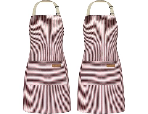 10 Best Red Striped Aprons For Cooking & Baking In 2024