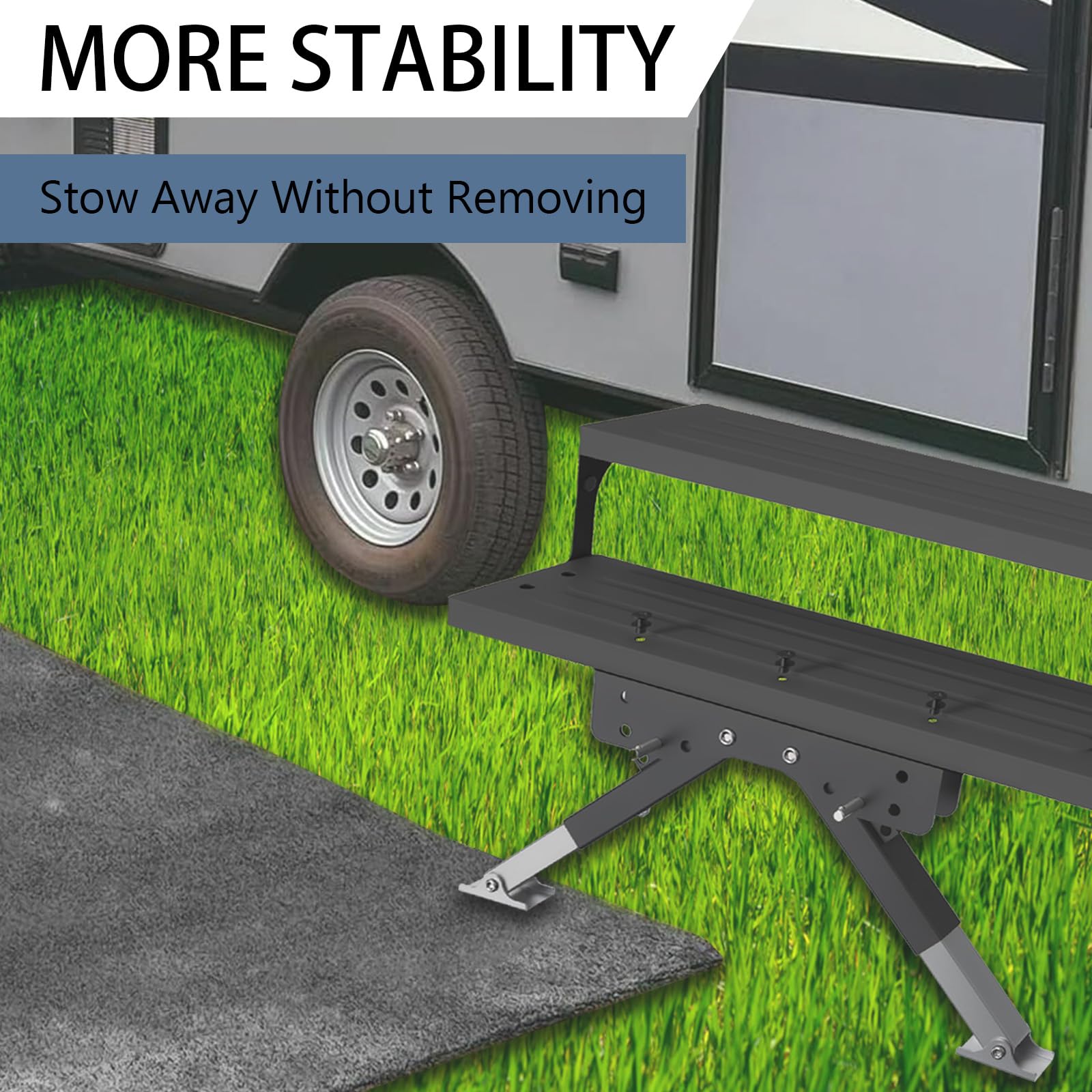 RV Step Stabilizer Kit For Travel Trailers And Motorhomes