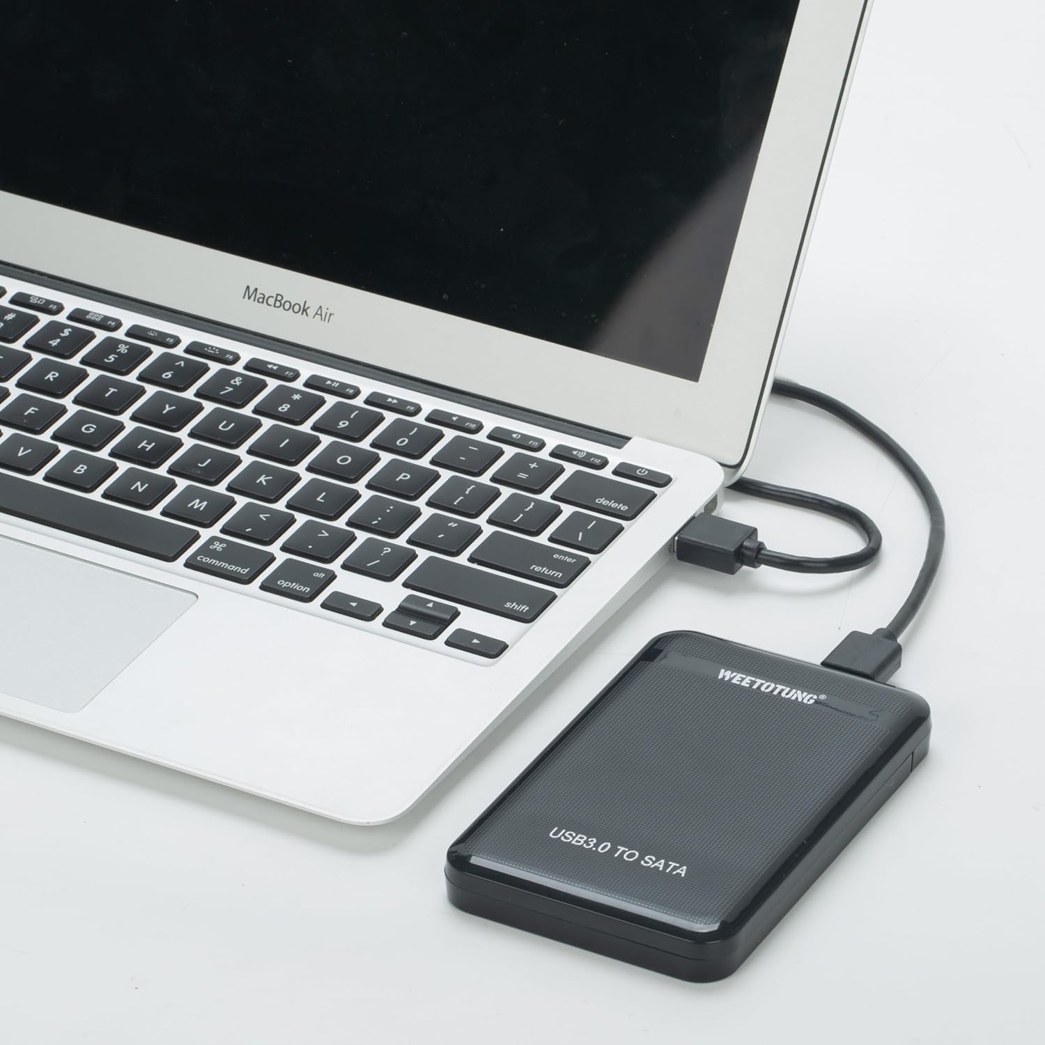 2.5'' SSD HDD External Hard Drive Enclosure - WEETOTUNG USB3.0 5Gbps Tool-Free Case with UASP Supported for sata - Compatible 7mm/9.5mm Drive PS4/PS5/Xbox Seagate/WD/Toshiba Data Storage (Case Only)