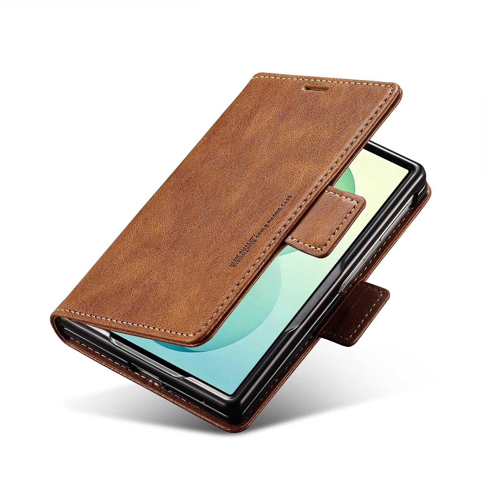 Ribaltabile Cover per Samsung Galaxy Z Fold 8, D'epoca Pelle Portafoglio