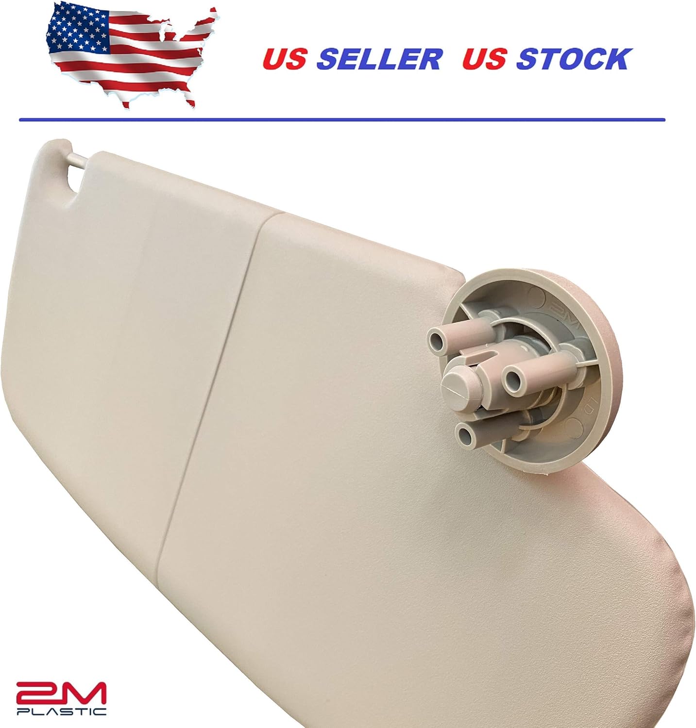 Sun Visor for Dodge Ram 1500 2002-2009 2500 3500 2002-2009 Driver and Passenger Sides Left + Right Beige Set Pair 2M PLASTIC