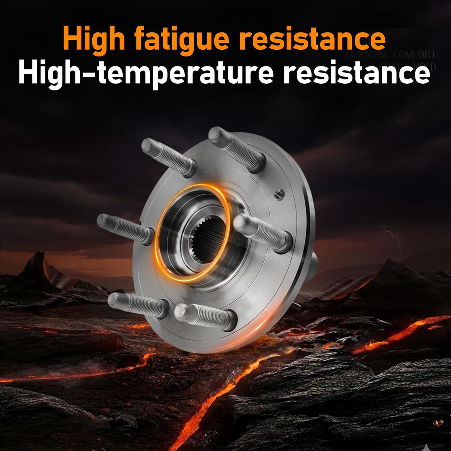 515096 [4WD AWD] Front Wheel Hub Bearing Assembly 6 Lugs w/ABS Compatible for Cadillac Escalade ESV EXT Chevy Silverado Suburban 1500 Tahoe Avalanche GMC Sierra Yukon XL 1500 2007-2014