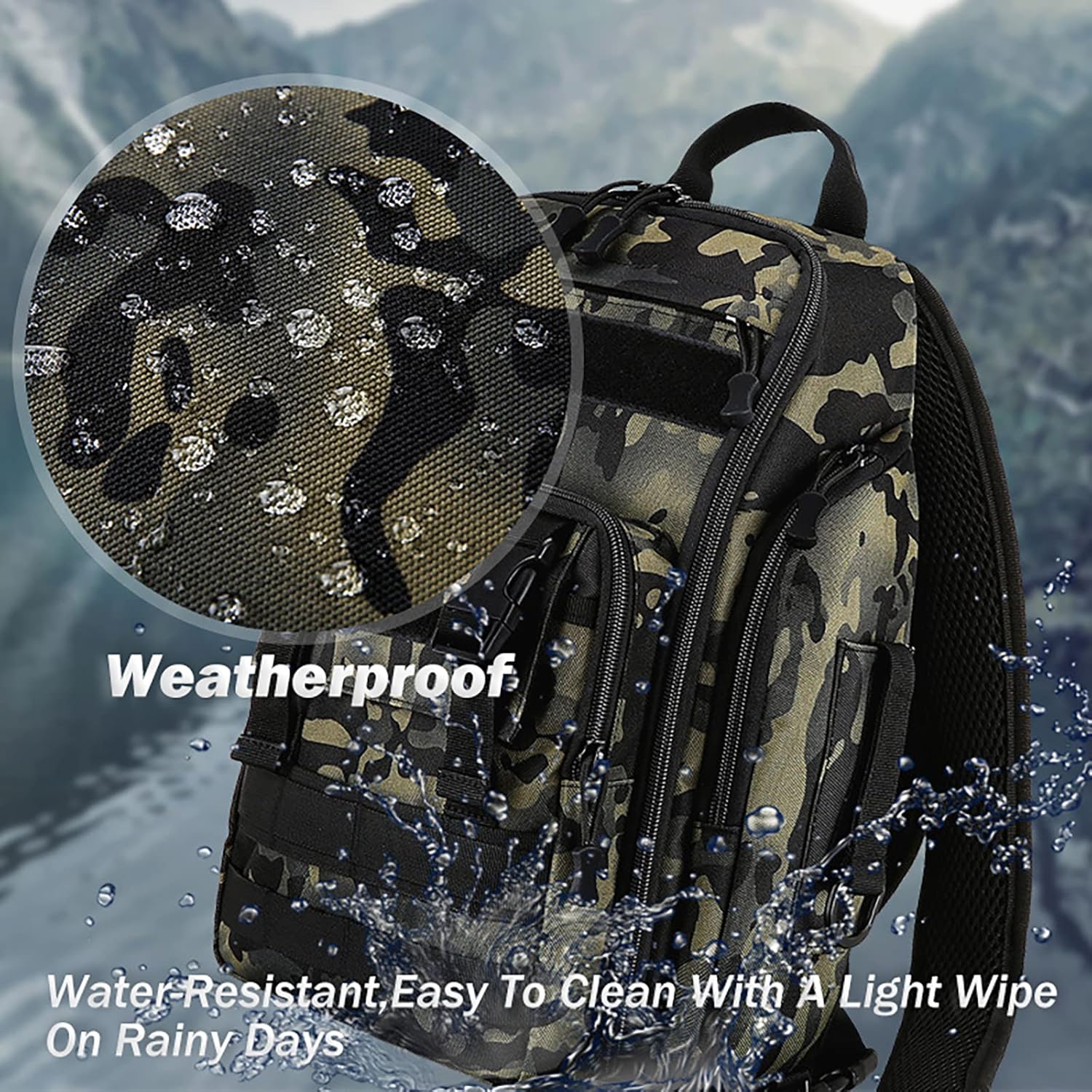 釣り用タックルバックパック シングル/ダブルショルダー 釣り用バックパック ロッドホルダー付き 防水 大型タックルギアバッグ収納 釣