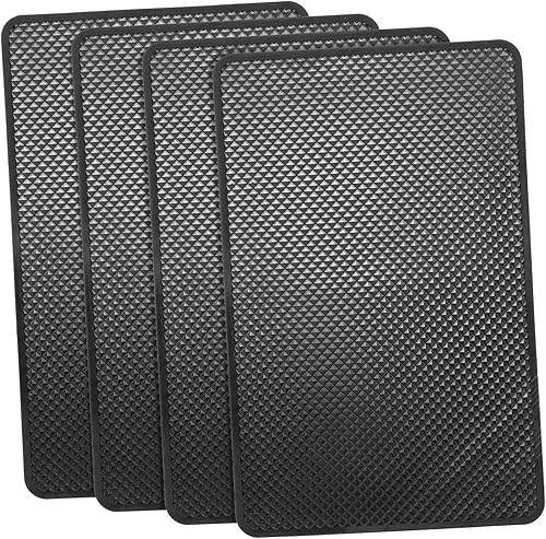 NOLITOY 4 alfombrillas antideslizantes para tablero de automóvil, almohadilla antideslizante para tablero de automóvil, teléfonos celulares,