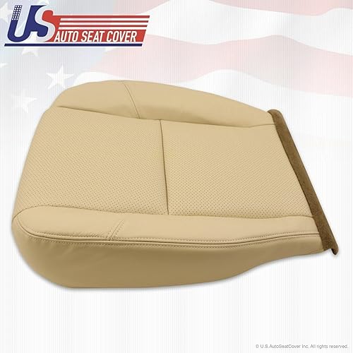 Miniatura 3 de 2007 2008 para Cadillac Escalade Cubierta de asiento de cuero inferior derecha perforada marrón