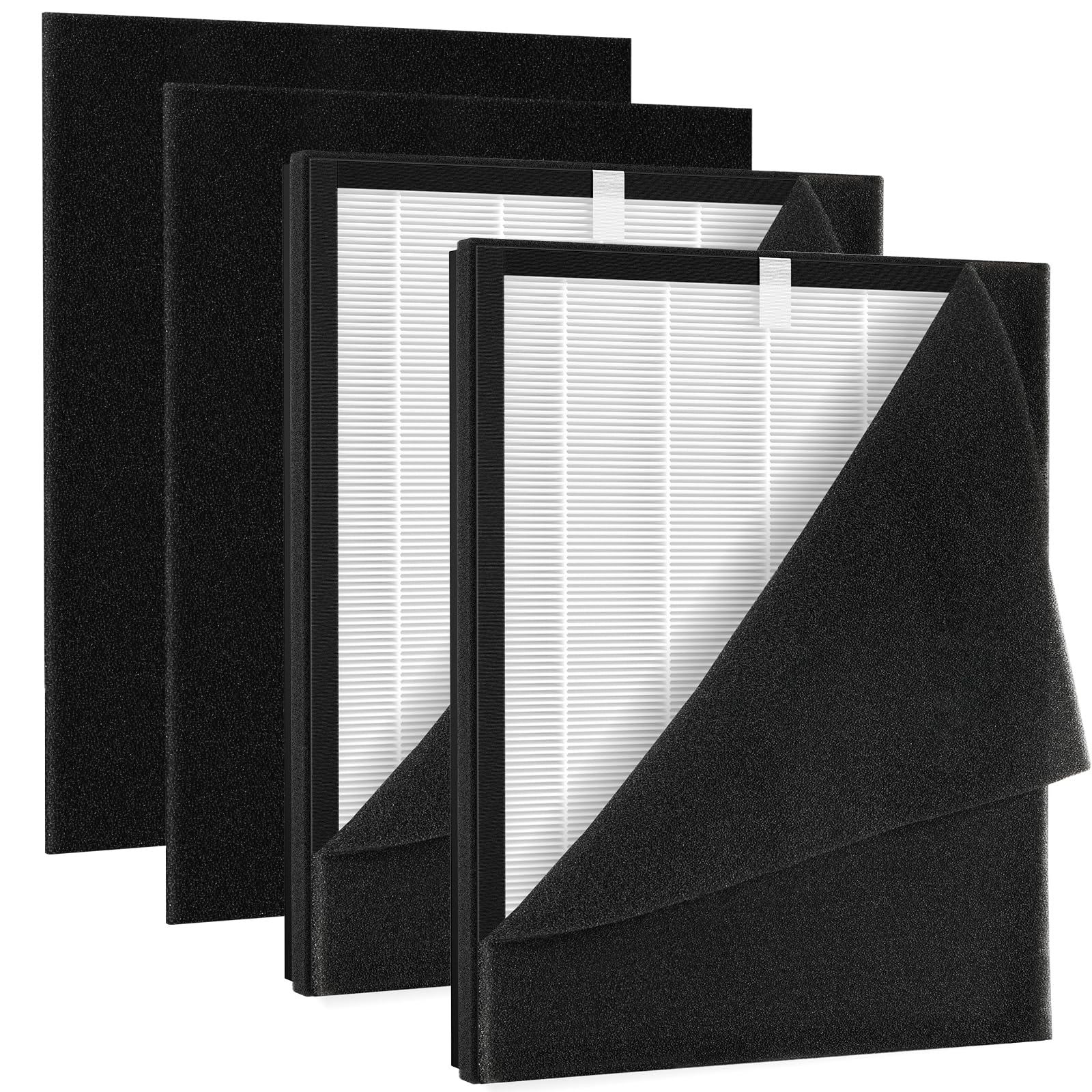 2 Pack KJ190L Filter Replacement Compatible with MOOKA KJ190L Air Purifier For Home Large Room 2000 Ft², 2 HEPA Filters and 4 Washable PreFilters Pet Air Purifier Filters for BedroomThe Forest Stewardship Council