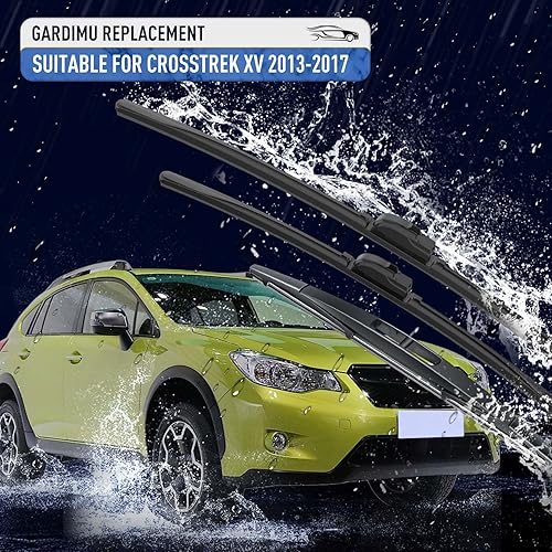 Miniatura 2 de Limpiaparabrisas delantero y trasero, 3 piezas de limpiaparabrisas delantero y trasero, repuesto para Subaru Crosstrek XV 2013-2017,