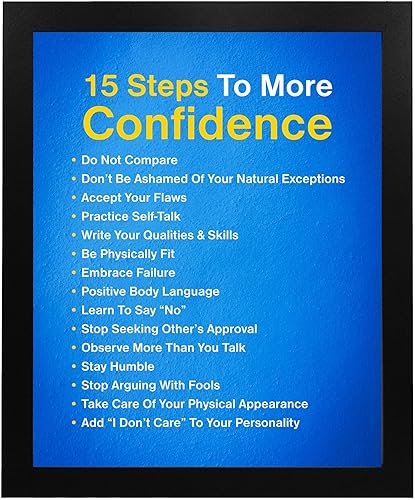 Miniatura 6 de 15 Steps For Confidence- Motivational Wall Art Decor, This Positive Affirmations Print Is An Inspirational Decor for Home, Office, Classroom Signs,