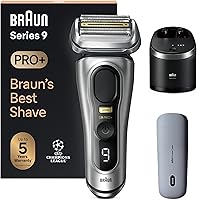 Braun Series 9 PRO+ 9577cc Electric Shaver for Men - 5 ProShave Elements, ProTrimmer, 6-in-1 SmartCare, PowerCase, Wet/Dry, 60min Battery