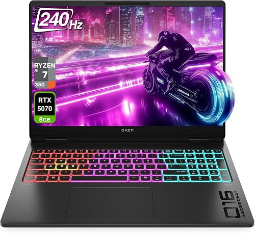 HP OMEN 16 MAX Gaming Laptop, AMD Ryzen AI 7 H 350, 64 GB…