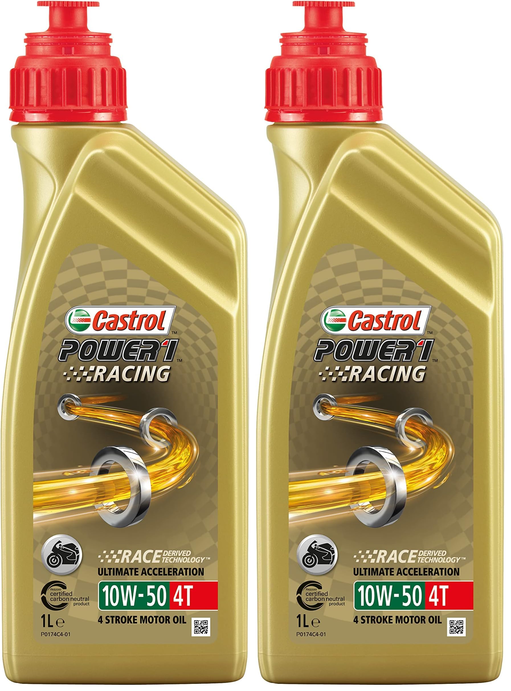 Castrol 14E94F Olio Castrol Power 1 Raging 4 T 10w50 1lt Lubrificante moto