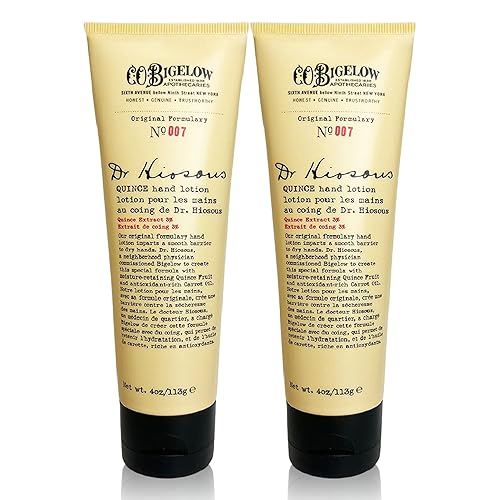 C. O. Bigelow Dr. Hiosous - Loción de manos de membrillo para manos secas, crema de manos para mujeres y hombres para suavizar la piel seca y