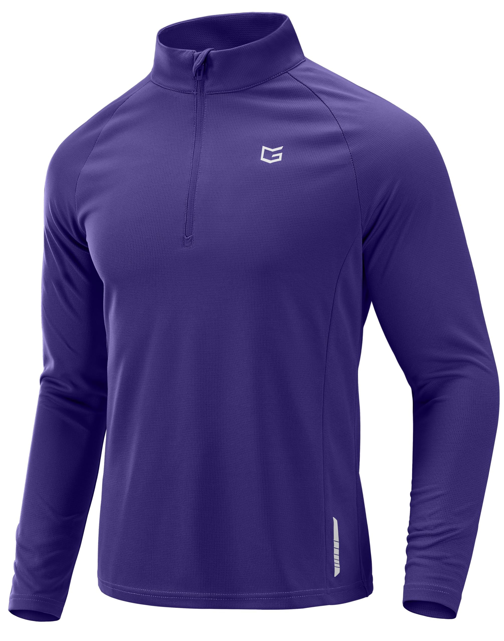 G Gradual Men's Quarter Zip Pullover Running Athletic Shirts Long Sleeve