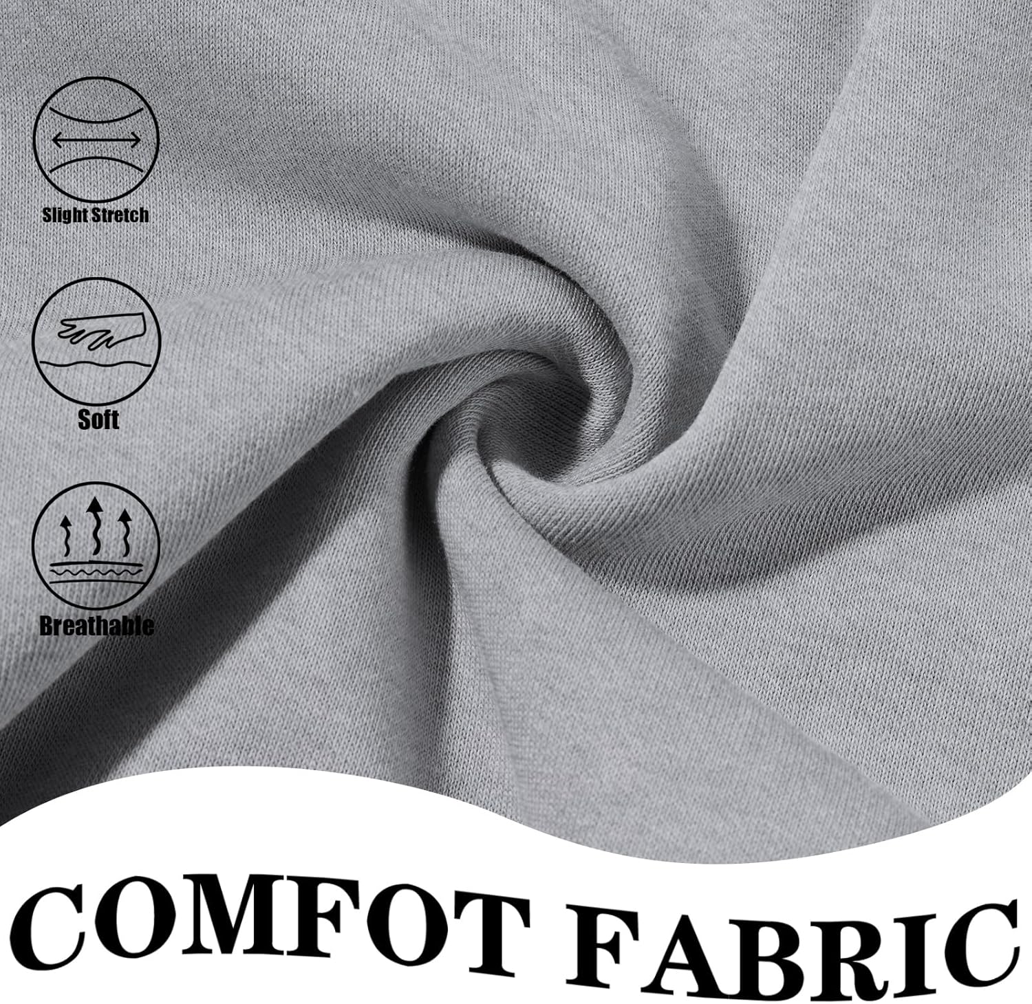 Mens Cargo Sweat Shorts Casual Elastic Waist Drawstring Gym Relaxed Fit Athletic Jogger Shorts with 5 Pockets - Image 7