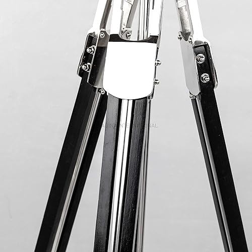 Miniatura 7 de Nagina International Lámpara de retroiluminación de acero coleccionable para teatro clásico náutico, accesorios de película, lámpara de pie náutica