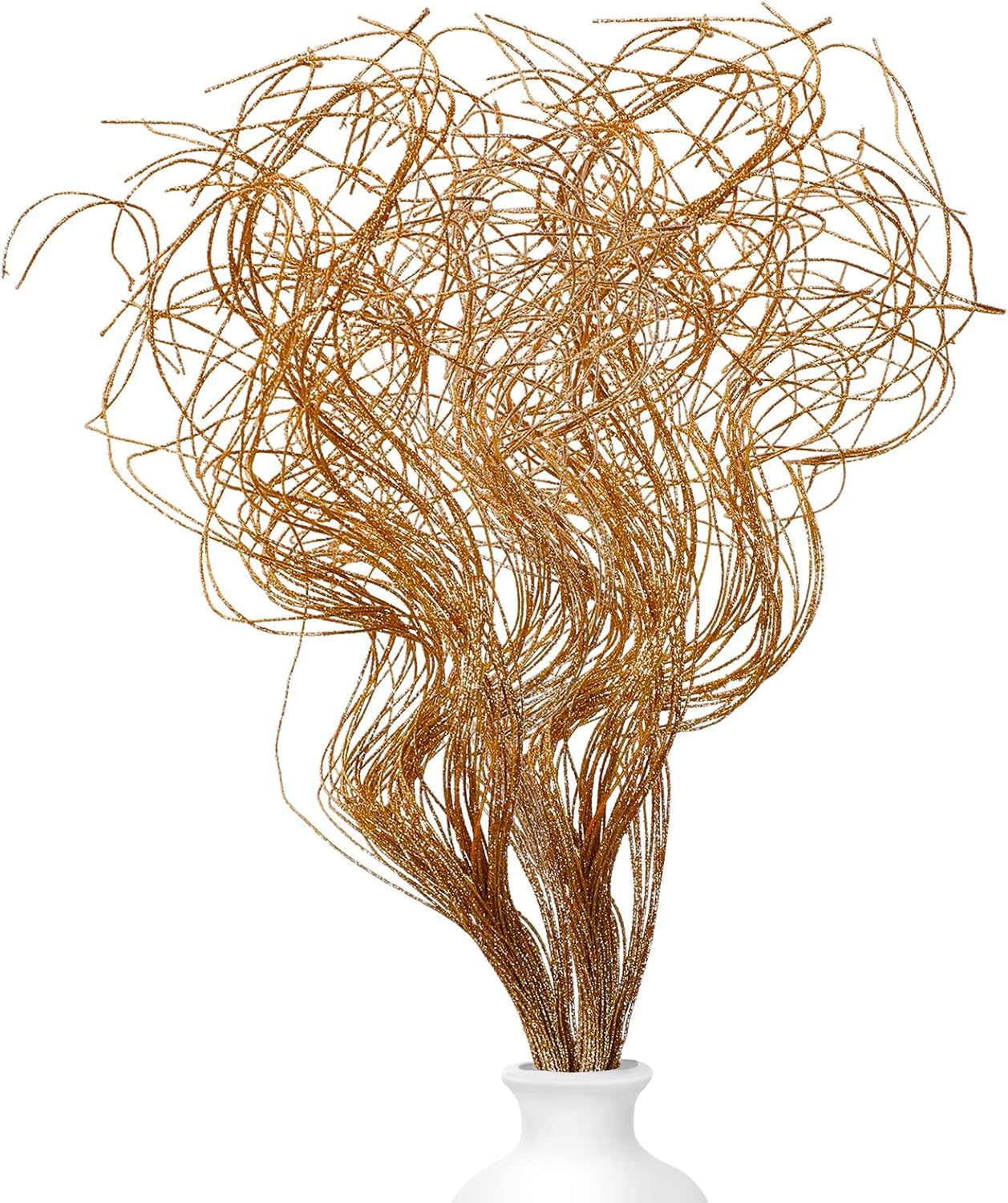 Glitter Curly Ting Ting Branches Christmas Branches Vase