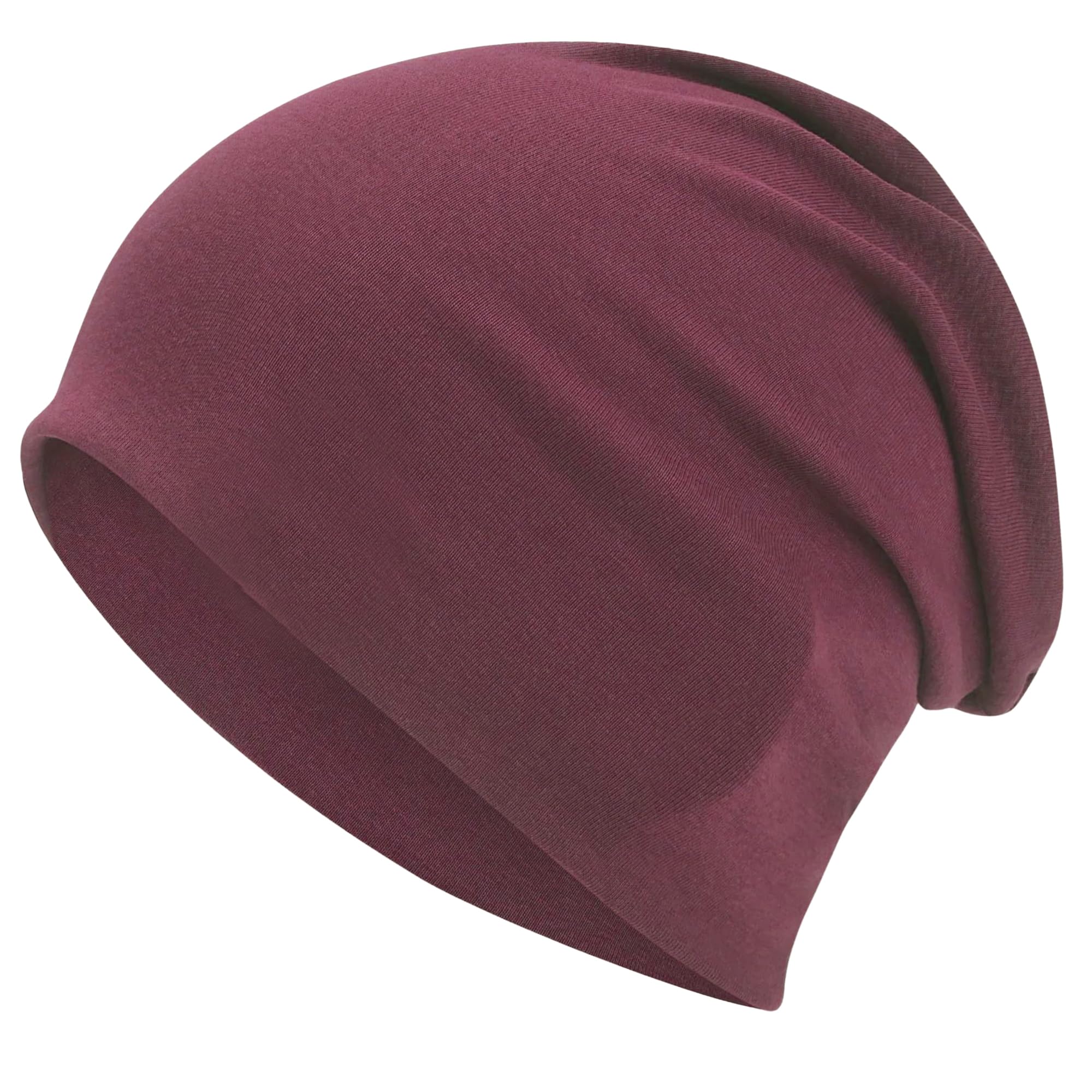 ROYBENS 100% Cotton T-Shirt Beanie for Women Men Slouchy Beanies Soft Hipster Daily Hat Lightweight Skull Cap — view 16