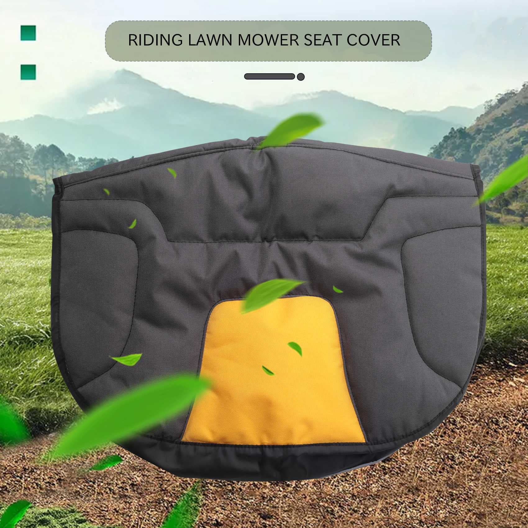 Asiento Tractor CortacéSped Con Conductor Cubierta Asiento Tractor Bolsa Almacenamiento Almohadilla CóModa Acolchada para Tractor CortacéSped VehíCulo AgríCola Pesado