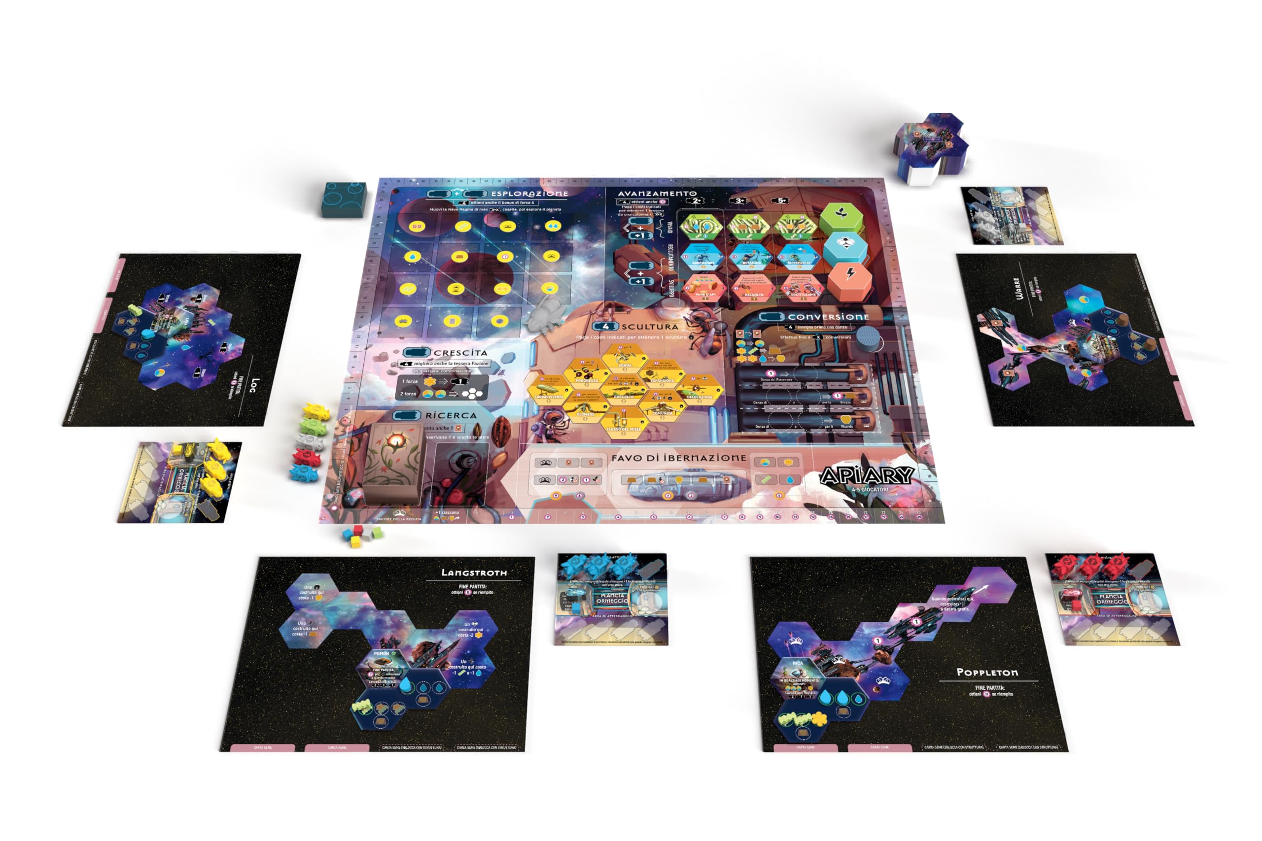 Apiary - Gioco da Tavolo di Strategia- Età 14+ - 1-5 Giocatori - 60'+ Minuti - Edizione Italiana