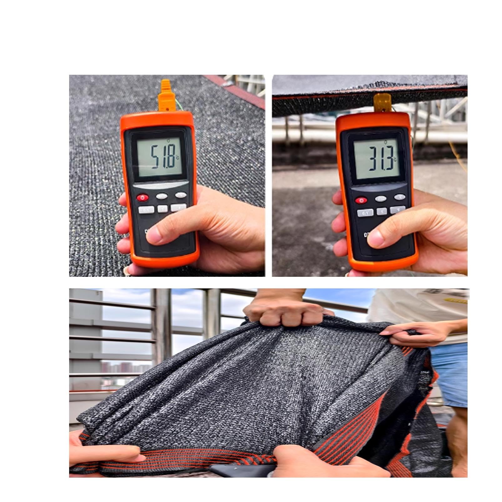 Filet occultant pour jardinage agricole - Protection solaire - Isolation thermique - Idéal pour les serres, les cours, les abris de voiture, les plantes - Protection UV