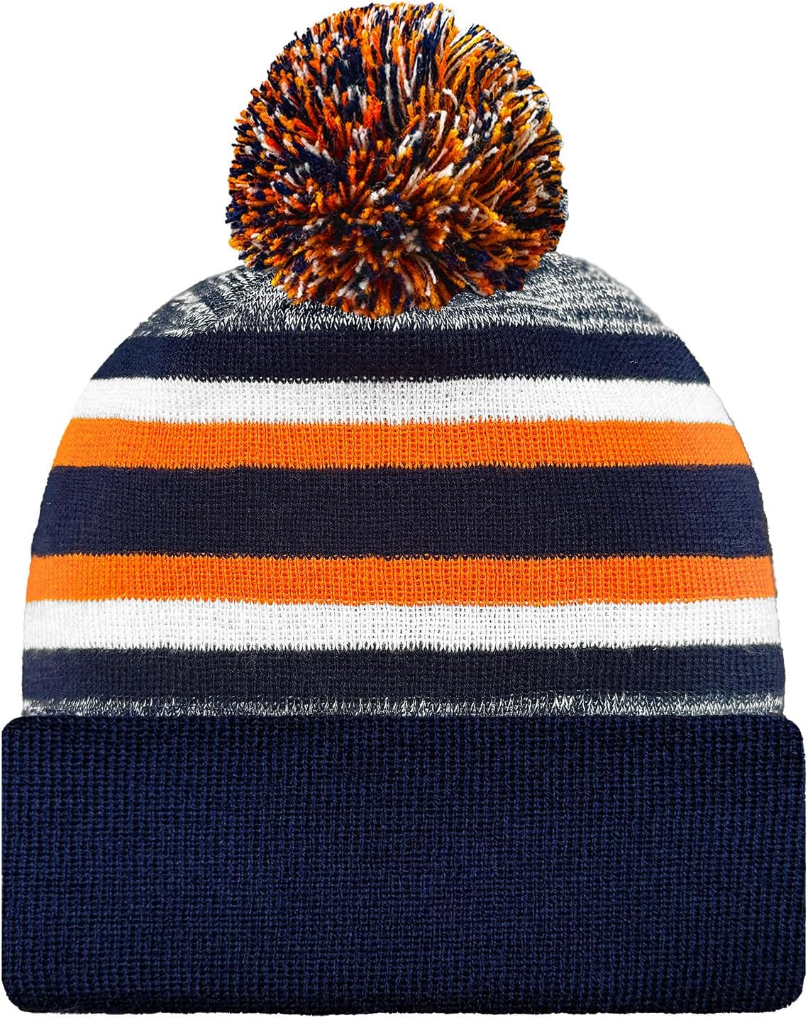 Football University Beanie Hat Winter Knit Men Cuffed Stylish Sport Hats Fashion Women Toque Cap with Pom - Image 7