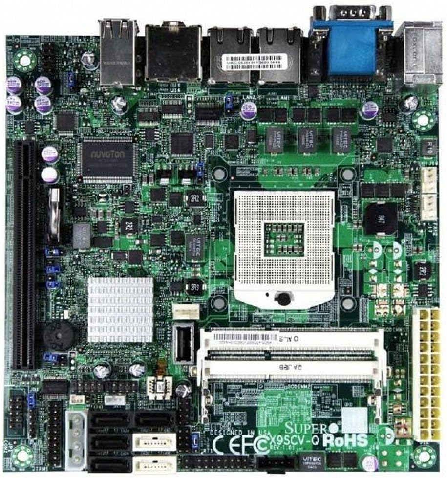 Supermicro MB-X9SCV-Q-O Socket G2/ Intel QM67/ DDR3 SODIMM/ A&V&2GbE/ Mini-ITX Server Motherboard, Supermicro MB-X9SCV-Q-O Socket G2/ Intel QM67/ DDR3 SODIMM/ A&V&2GbE/ Mini-ITX Server Motherboard,
