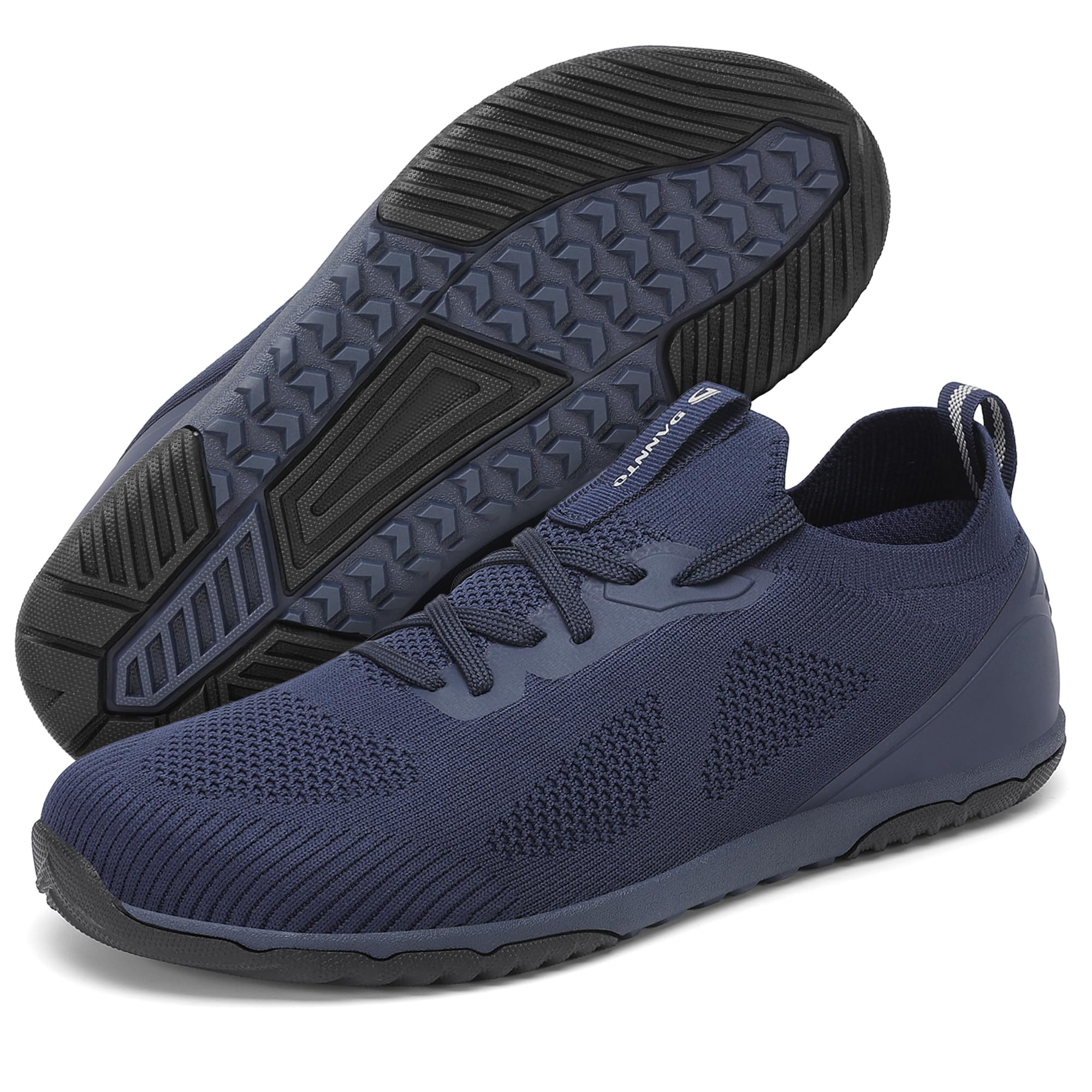 DANNTO Herren Barfußschuhe Wanderschuhe Minimalistische Sneakers Zero Drop mit Wide Toe Box Traillaufschuhe für Running Fitness
