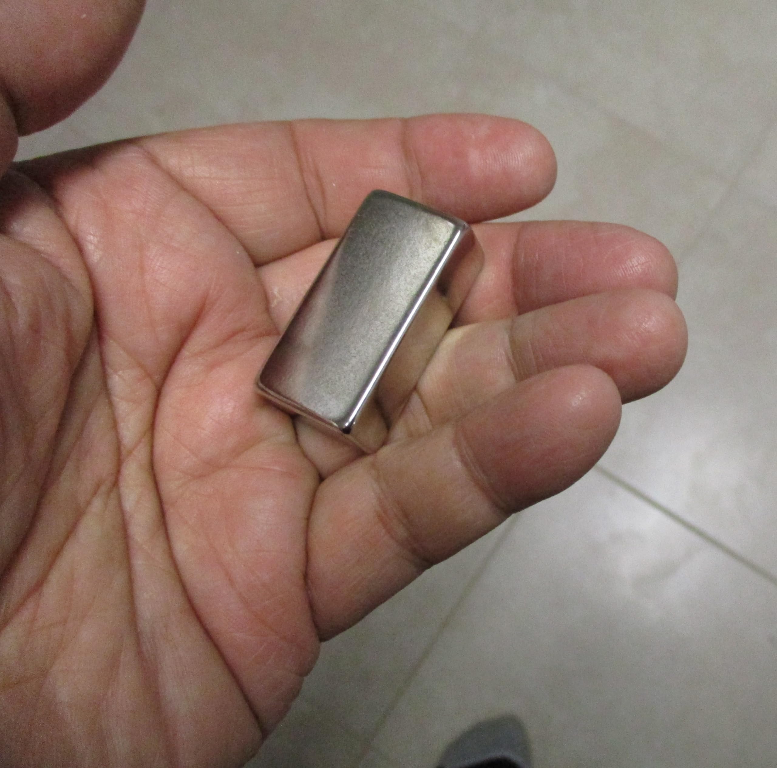 Magnetic Water Technology Neodymium Rare Earth Ultra-Powerful Block Magnet 1.50"" x .75"" x .50"" Industrial Grade N52 Highest Grade Available Nickel