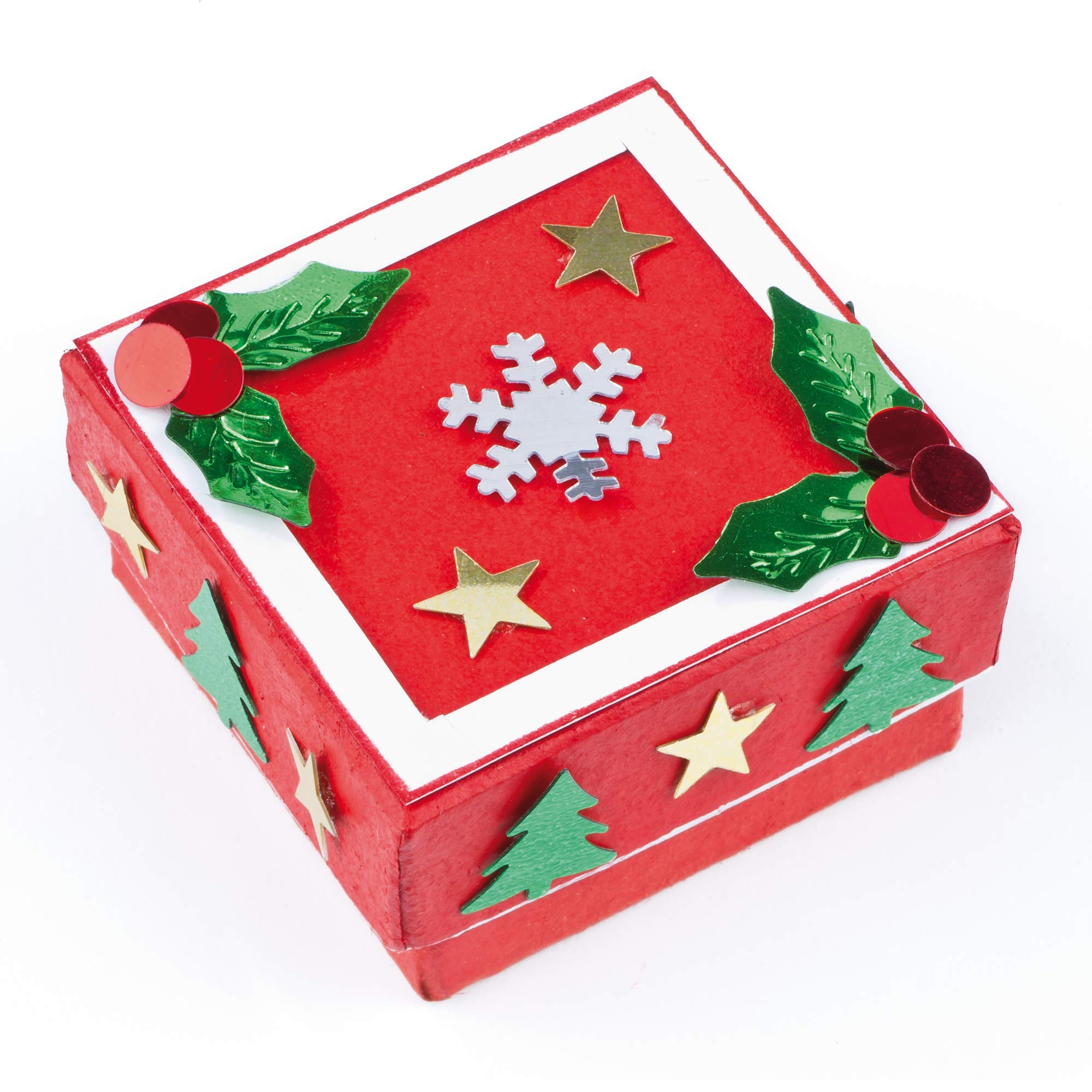 Baker Ross EX5492 Christmas Paillettes Value Pack - Artigianato e progetti artistici per bambini, biglietti, sacchetti per feste e decorazioni (56g), assortiti