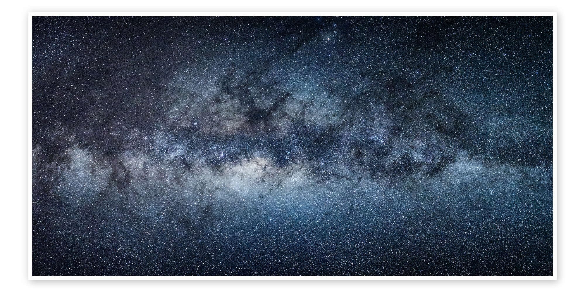 Panorama della Via Lattea Poster | 180 x 90 cm di Jan Christopher Becke Blu Quadri Decorazione per pareti