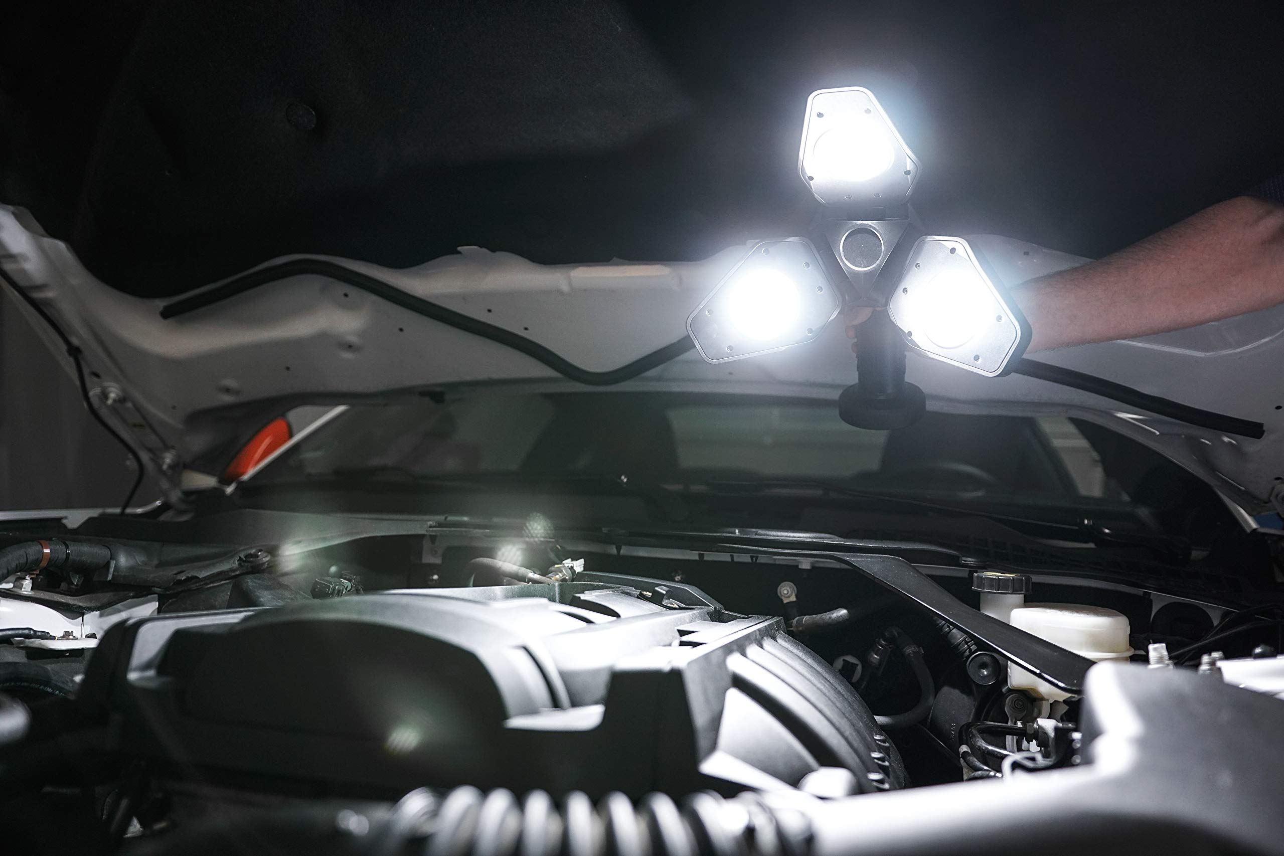 Osram LEDIL Heli 1000 LEDinspect Flooder Helicopter, Verstellbarer LED Strahler mit Stativ und Akku