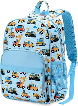 RAVUO Backpack for Boys,Cute Lightweight School Rucksack Water Resistant kids School Bag with Chest Strap