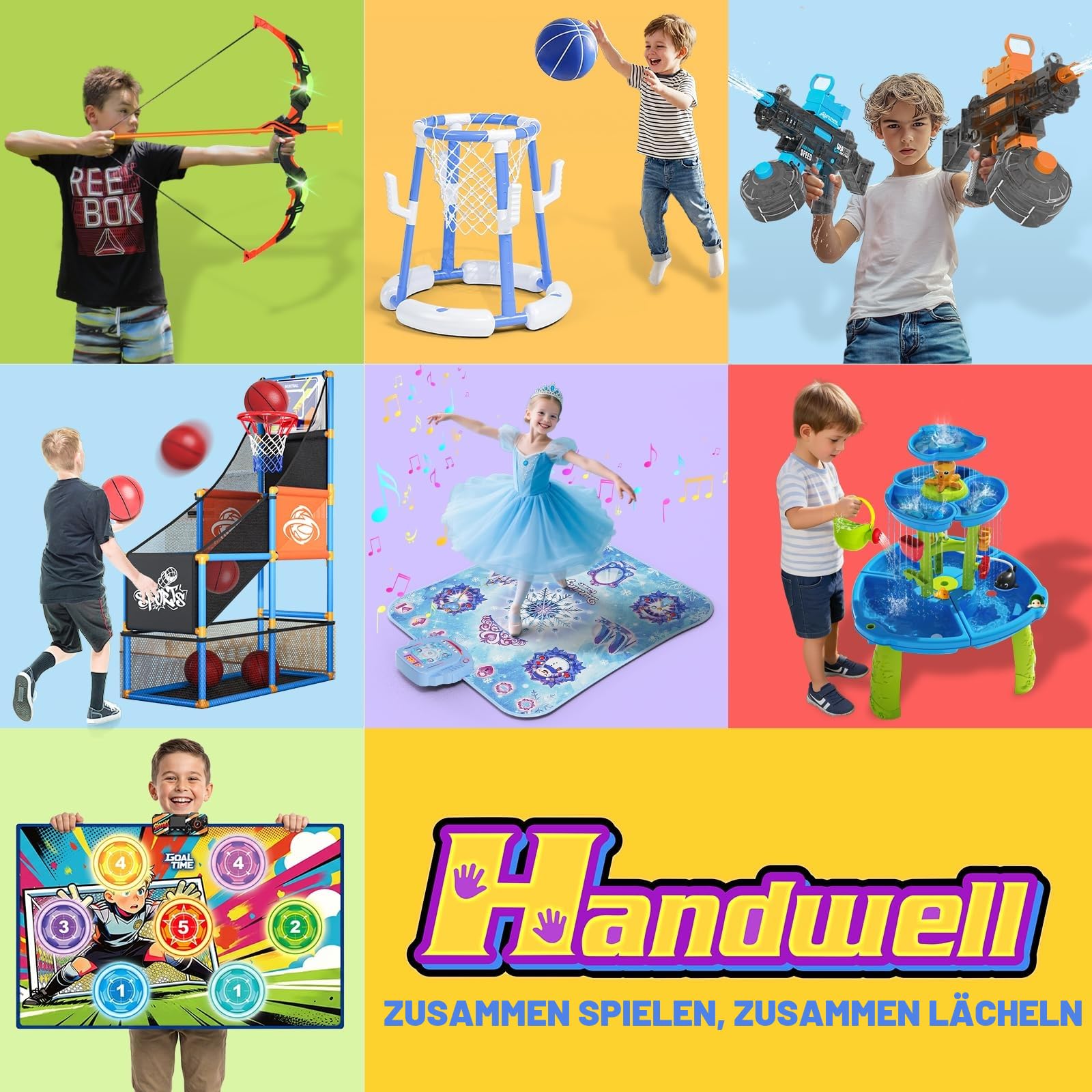 Tanzmatte Kinder Spielzeug Geschenke Mädchen: 8-Tasten Tanzmatte mit Bluetooth 4 Spielmodi Integrierte Musik Dance Mat Kids Geburtstag Weihnachts Geschenk für Lila Prinzessin Alter 3 4 5 6 7 8 9 Jahre