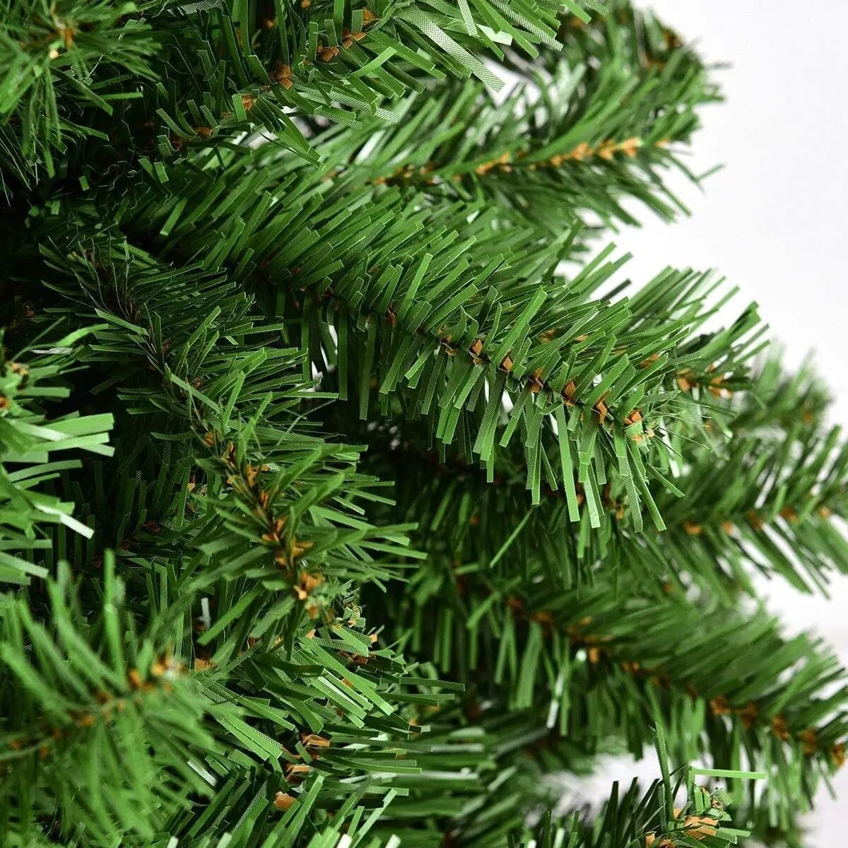 Arbol de Navidad Plegable Muy Frondoso Robusto Mayor Densidad y Ramas, Arbol Navidad Artificial Verde con Soporte Metal Facil Montaje para Decoracion Interior y Exterior (180cm-900Tits)