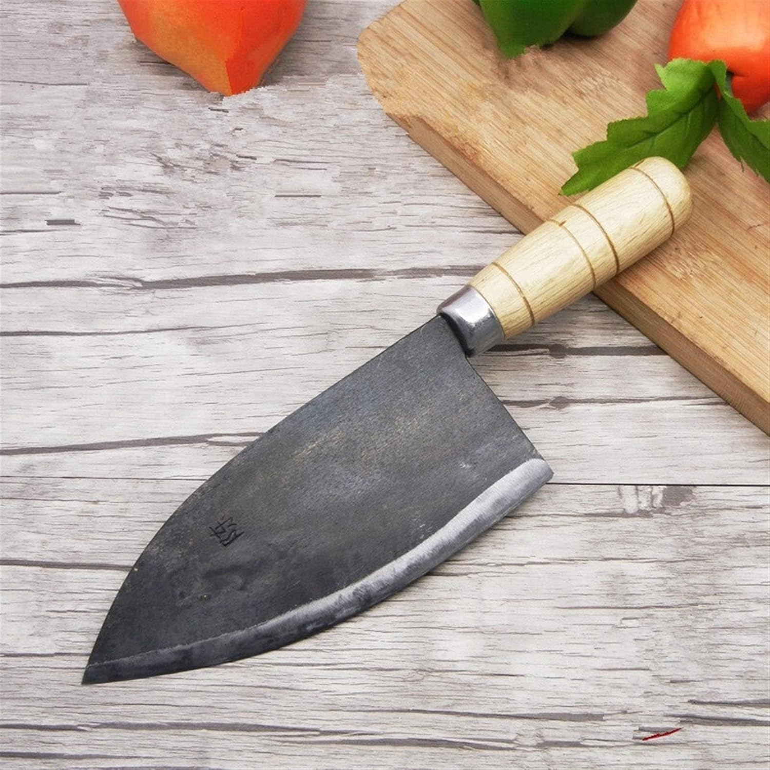 Handmade Clip Steel Round Belly Kill Fish Knife Hotel Seafood Cutting Knives Outdoor Filleting Farm Fish Slaughtering Knife