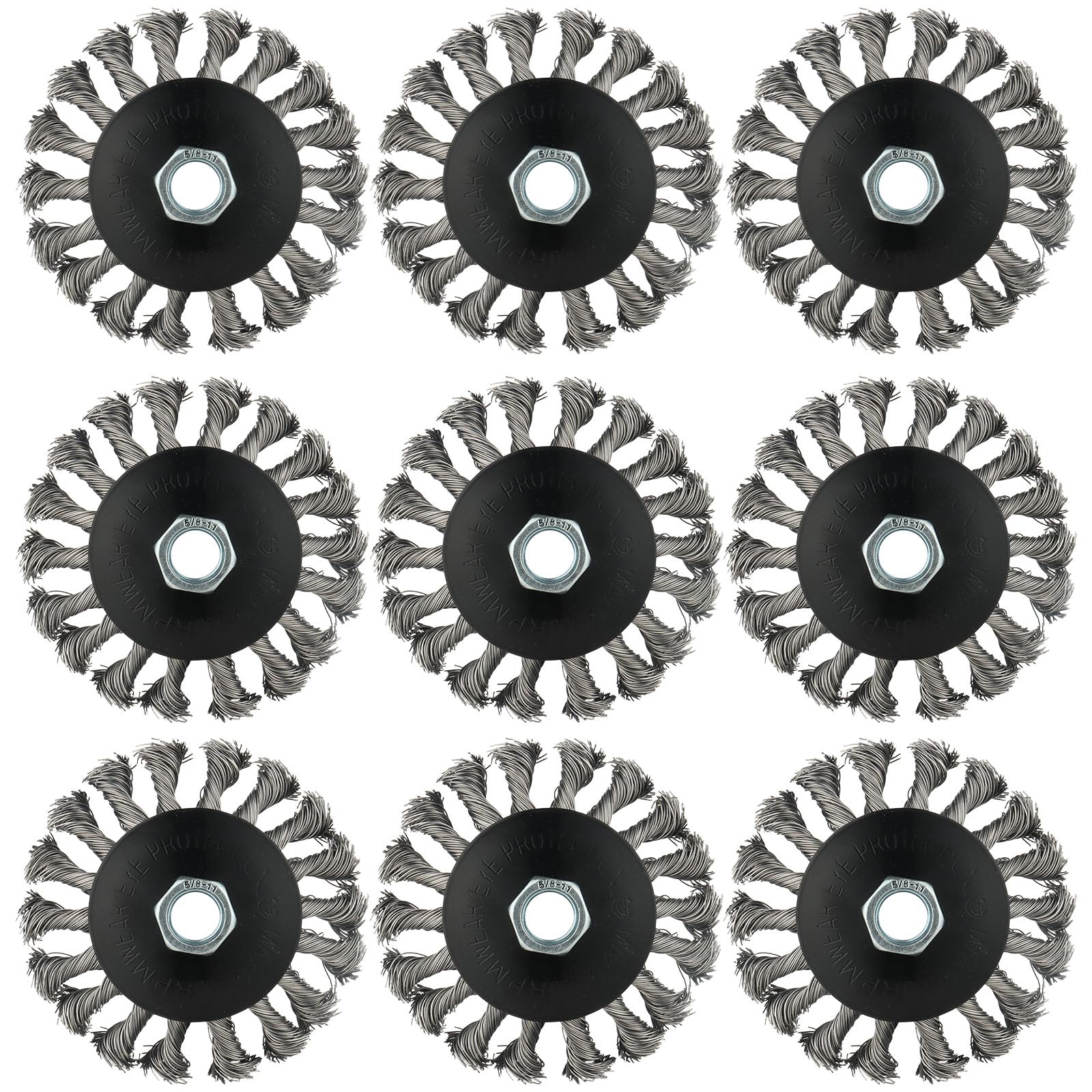 Rocaris Wire Wheel Set - 9 for Angle Grinders -1 Rocaris Wire Wheel Set - 9 for Angle Grinders -1