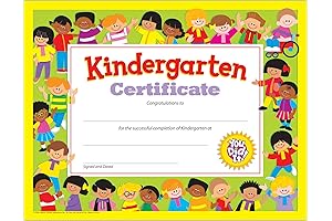 Celebrate Success with TREND Kindergarten Graduation Certificate