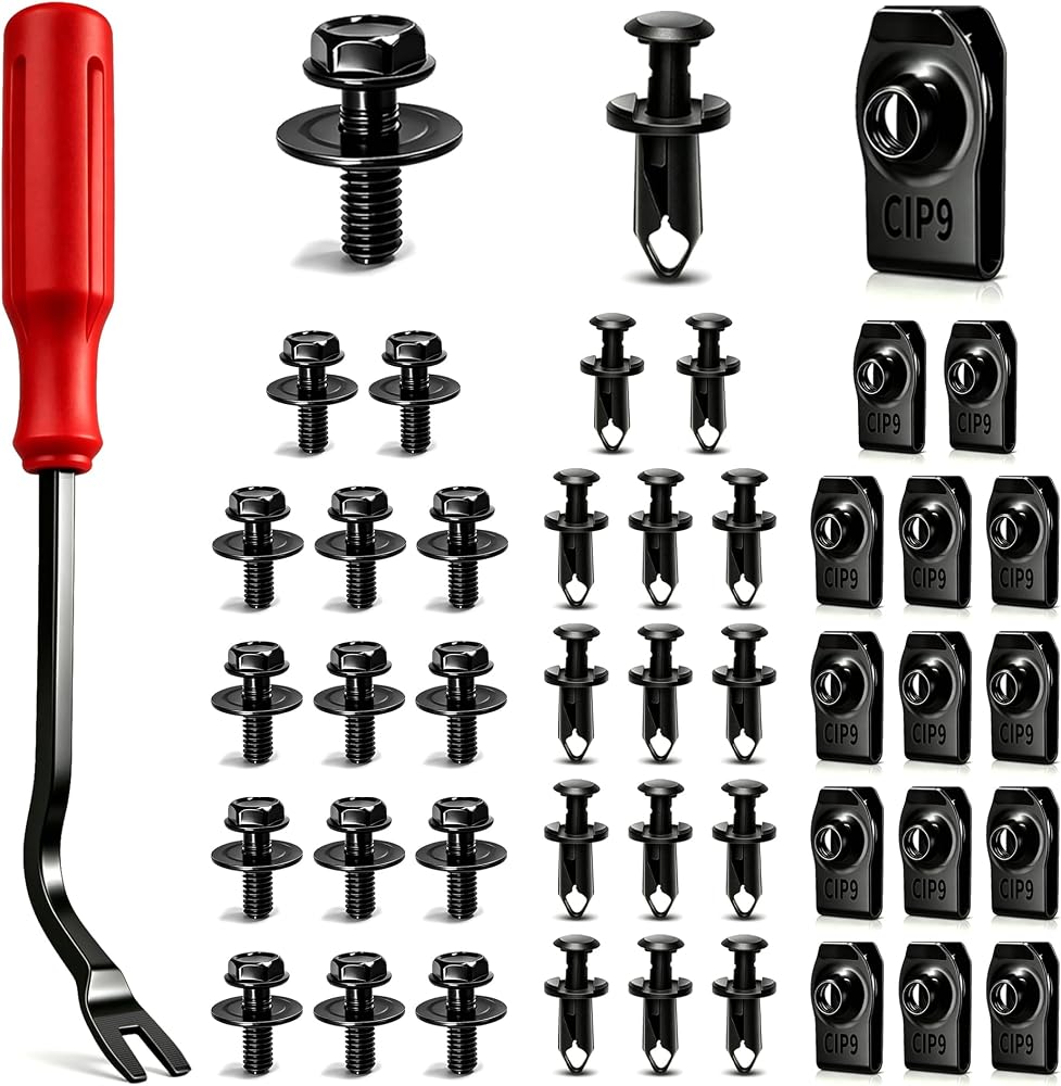 45PCS Engine Under Cover Splash Shield Guard Body Bolts — 사진 1