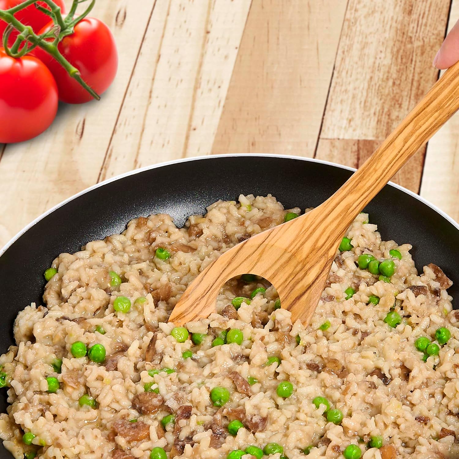 Fantes Italian Olivewood Risotto Cooking Spoon, 12-Inch, The Italian Market Original since 1906