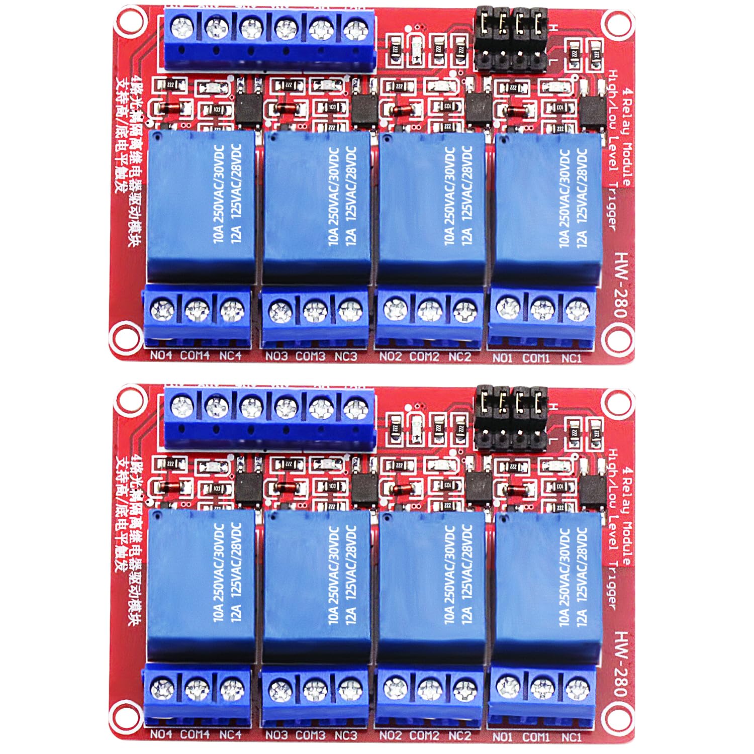 Snapklik.com : 4 Channel 12V Relay Module