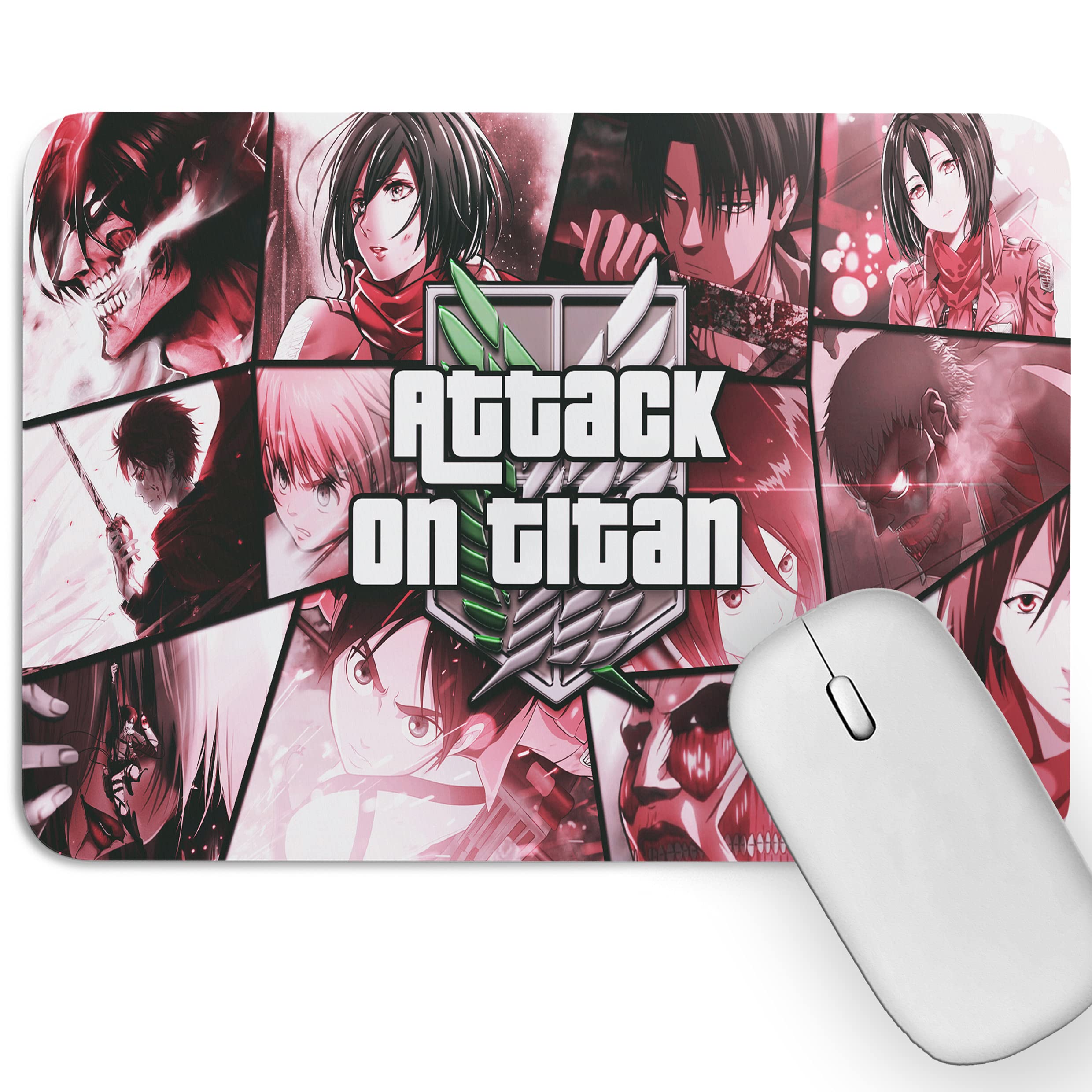 Artich Designer Gaming Mouse Pad for Office Laptop/Computer with Super Soft Non-Slip Rubber Base and Lycra Cloth Surface for Silky Touch (Attack ON Titans) (B09BZF94SS) Amazon Price History, Amazon Price Tracker