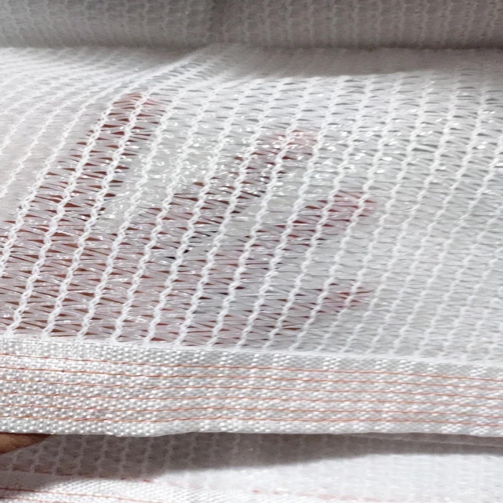 Filet d'ombrage HDPE Blanc 55% ombrage Respirant résistant Toile Filet D'isolation Thermique en Tissu D'ombrage pour Plantes Potager Fleurs pépinière
