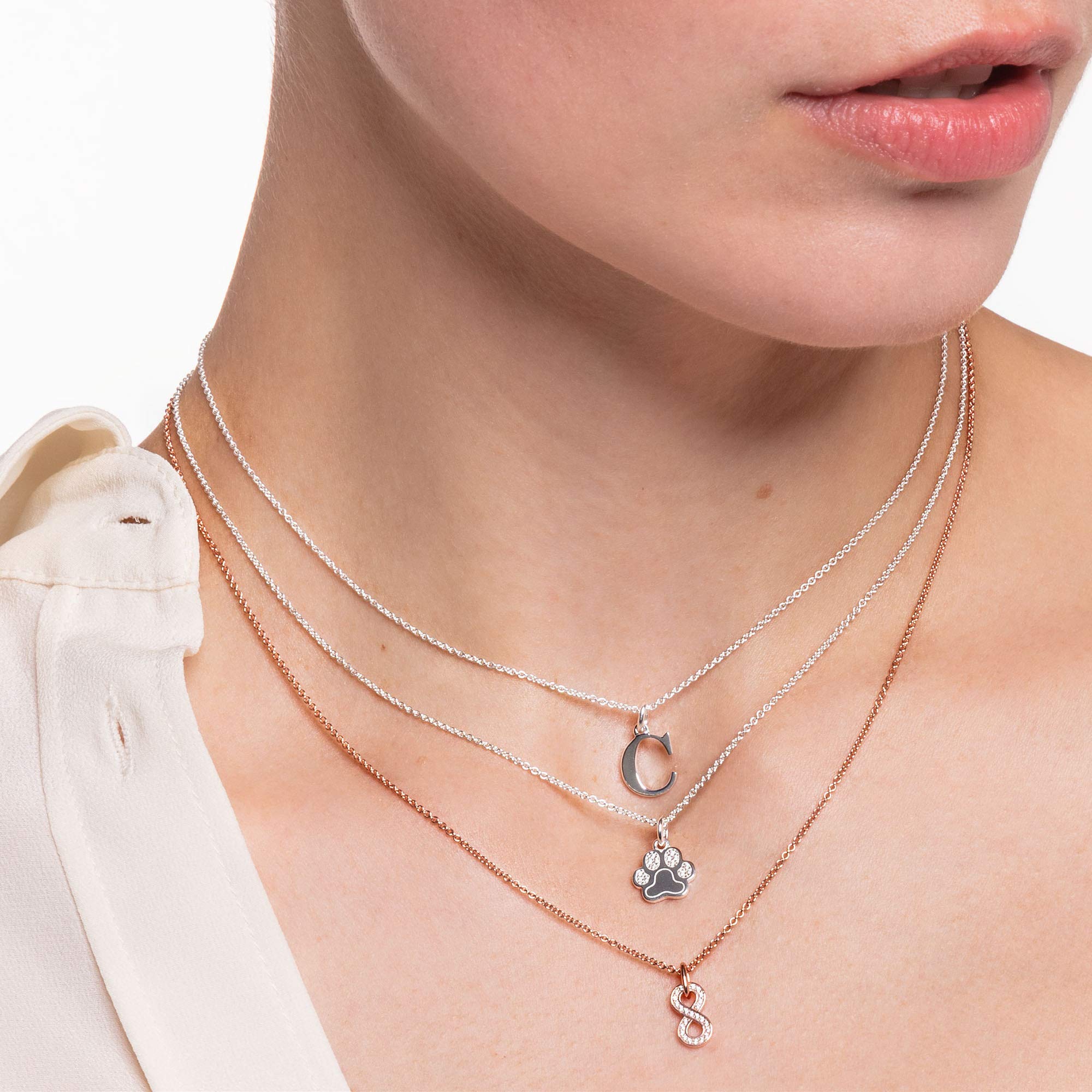 THOMAS SABO Halskette Buchstabe 925 Sterling Silber KE2010 - KE2035