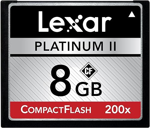 Lexar Platinum II LCF8GBBSBNA200 - Tarjeta de memoria flash compacta (8 GB, 200 x) disponible en Yaxa Peru