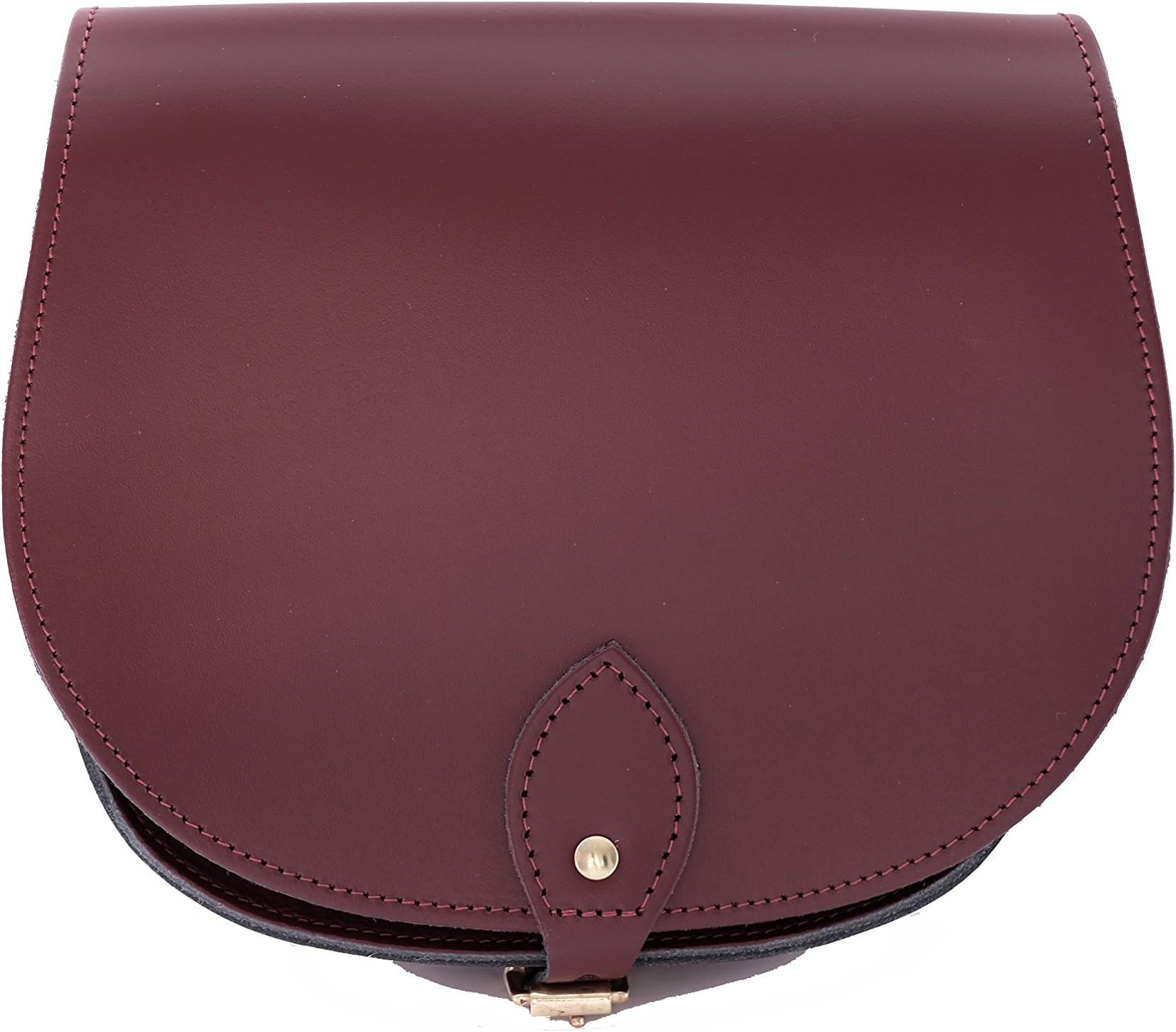 A to Z LeatherHandmade Leather Saddle Cross Body Handbags with Buckle Closure and Adjustable Strap. Personalisation available