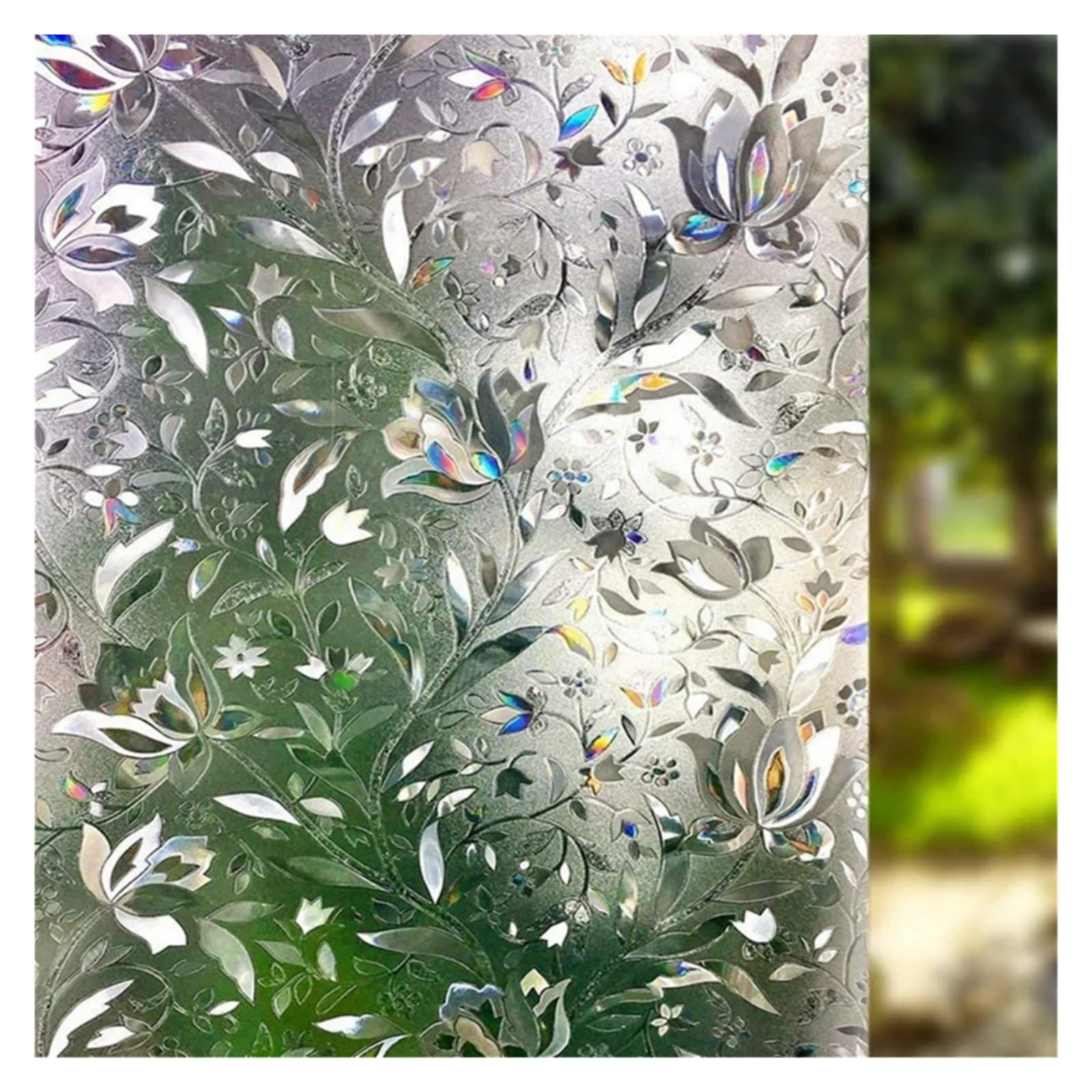 Shallezsou Color01 Window Films Frosted Window Film Privacy Removable Glass Sticker For Bathroom Home Office Opaque Static Adhesive Matte Decorative(60X200cm)