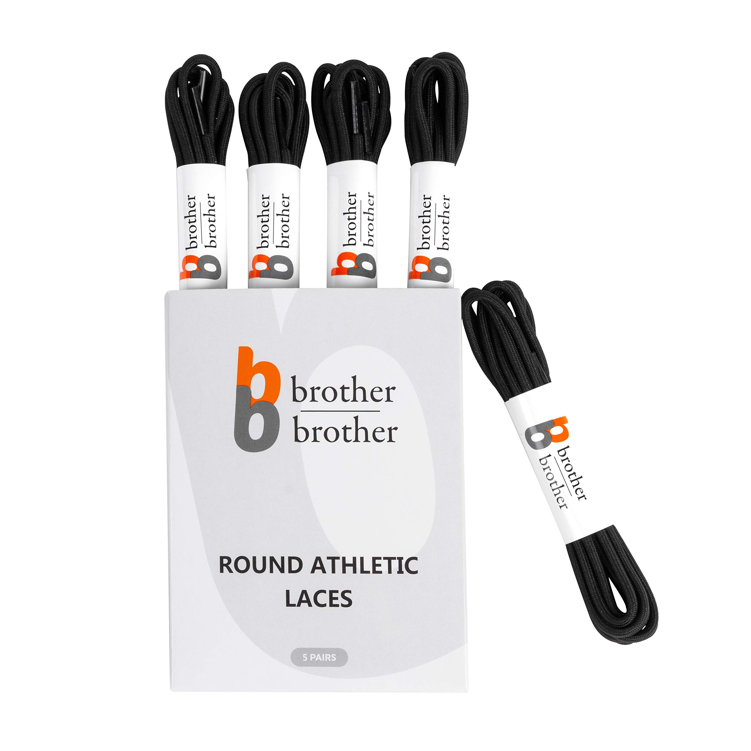 BB BROTHER BROTHERReplacement Round Athletic Shoelaces [5 Pairs]