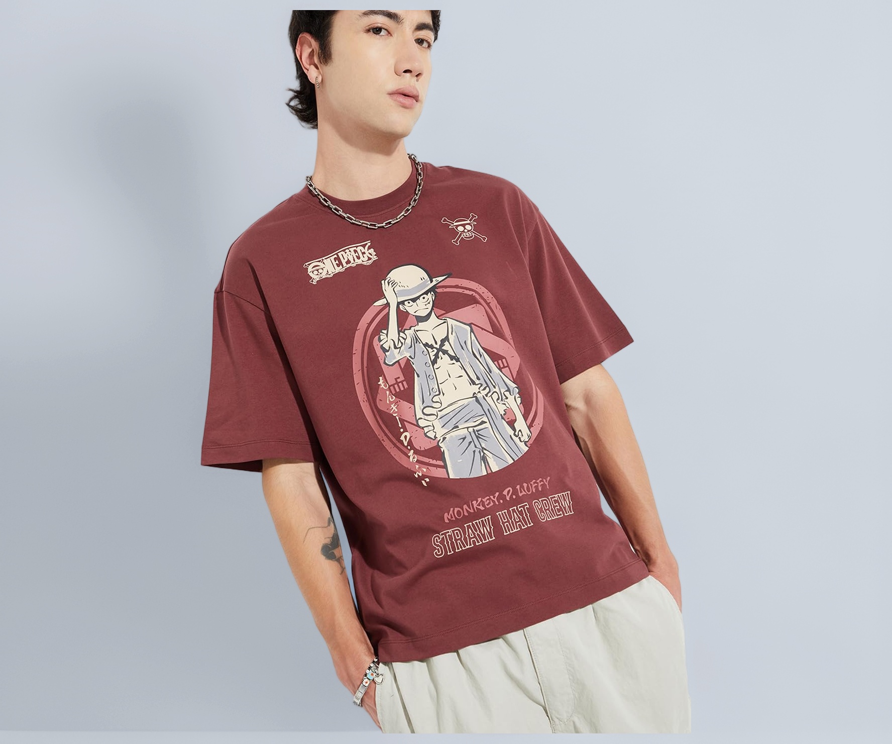 Buy Max URB_N Men One Piece Oversized T-Shirt(Red_XS) at Amazon.in